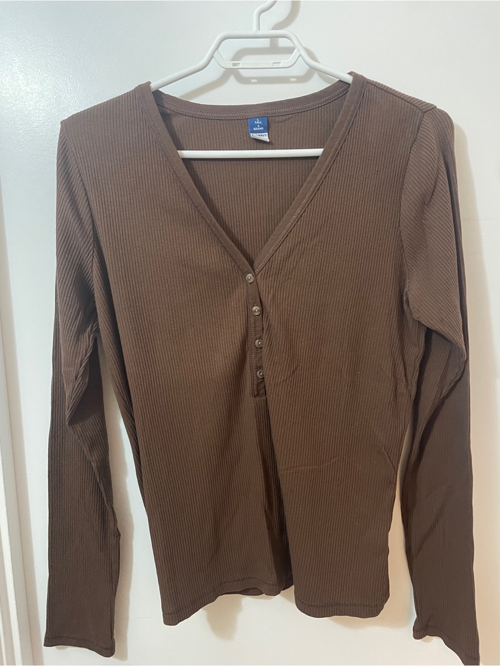 3/$20 Ribbed V-neck Henley